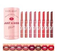 Layhou 8 colori velluto opaco set di rossetti rossetto idratante balsamo per le labbra rossetto a lunga durata kit di trucco per donne ragazze