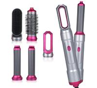 Layhou Pettine ad aria calda 5 in 1 Uso domestico Capelli lisci Capelli ricci Pettine per asciugacapelli Strumento per lo styling dei capelli multifunzione