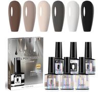 Layhou Set di 6 smalti in gel per unghie in gel Soak-Off-UV LED, set per unghie in gel, set regalo per la casa e il salone di nail art