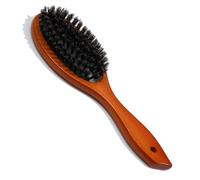 Layhou Spazzola per capelli, con setole naturali per massaggio del cuoio capelluto, pettine per capelli con manico in legno