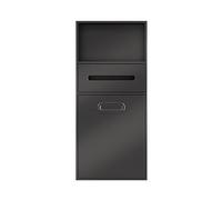 LaYiQimn Nicchia Doccia Doccia a Parete in Acciaio Inox con cestello, Doppio ripiano per Bagno e Hotel (Nero 67x30x14cm)