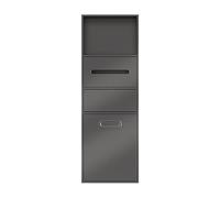 LaYiQimn Nicchia Doccia Doccia a Parete in Acciaio Inox con cestello, Doppio ripiano per Bagno e Hotel (Grigio 86x30x14cm)