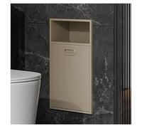 LaYiQimn Nicchia Doccia Doccia in Acciaio Inossidabile, Supporto a Parete con cestello, Doppio Strato di stoccaggio Verticale per Gli Elementi Essenziali del Bagno (Beige 20x50x14 cm)