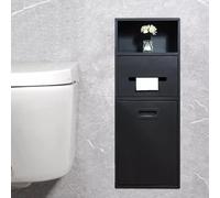 LaYiQimn Nicchia Doccia Nicchia Doccia incassata in Acciaio Inox con Cestino Ribaltabile - Porta Carta igienica a Parete e portaoggetti per Bagno, Grigio, 11,8" x19,7 x5,5 (Nero 7,8x26x5,5 Pollici)