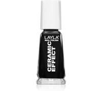 Layla Cosmetics Ceramic Effect smalto per unghie colore N.31 Pure Black 10 ml