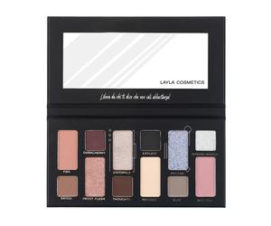 Layla Cosmetics # Freevola Palette di 12 ombretti di 3 finish Eyeshadows