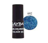 layla layba smalto gel polish blue glitter 69