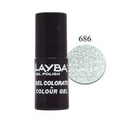 layla layba smalto gel polish silver glitter