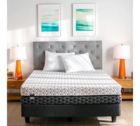 Layla Materasso in memory foam infuso di rame da 25,4 cm, più fresco e più confortevole, ribaltabile su un lato morbido, l'altro lato medio rigido, 2 cuscini in memory foam (Twin XL) periodo di prova