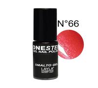 ONE STEP Smalto Semipermanente in Gel 3-in-1 Veloce e Facile Applicazione Durata 3 Settimane Alta Pigmentazione Senza Strato di Dispersione 5ML Layla Cosmetics N.66 POPPY PEACH (Rosa)