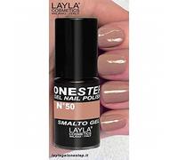 LAYLA ONE STEP Smalto Semipermanente in Gel 3-in-1 Veloce e Facile Applicazione Durata 3 Settimane Alta Pigmentazione Senza Strato di Dispersione 5ML Layla Cosmetics N.50 MY PRIVICE (Nude)