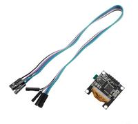 Laymotric Modulo analizzatore di spettro audio con display VU Meter a doppio canale, indicatore di livello sonoro stereo per musica, per schermo OLED, alimentazione 3-5 V (senza scatola)