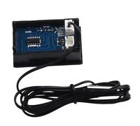 Laymotric Termometro digitale per auto, misuratore di temperatura esterna, termometro per serbatoio dell'acqua, monitor della temperatura dell'acquario, digitale industriale (blu)