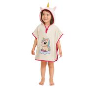LAYNENBURG Asciugamano da bagno bambini cappuccio - 100% cotone - OEKO TEX - bambino Ragazzi Ragazze telo mare poncho spugna - 1-3 anni/Unicorno