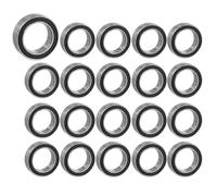Layposy 20 Pezzi Cuscinetto A Sfera MR106-2RS 6x10x3mm, Cuscinetto Miniaturizzato MR106RS Cuscinetto A Gola Profonda MR106 2RS Miniatura A Gola Profonda Per Auto RC, Motore Elettrico, Elettrodomestici