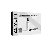 LAYZIN Microneedling Set 0,35 mm con Spray Detergente 0,035 cm Spray
