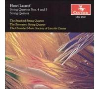Lazarof/ Chamber Music Society Of Lincoln Center - String Quartet 4 & 5 / String Quintet