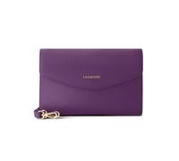 Lazarotti Bologna Clutch - Borsa a tracolla da donna in pelle, 23 cm, con tracolla rimovibile e regolabile