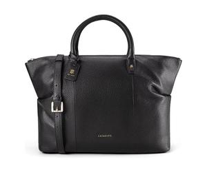 Lazarotti Bologna Leather Borsa shopper Vera Pelle 36 cm nero