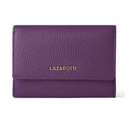 Lazarotti Bologna Portafoglio XL in pelle con scomparto con zip 14 cm viola