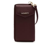 Lazarotti Bologna XL Portafoglio da donna in pelle e custodia per cellulare (2 in 1) | 16 scomparti per carte di credito | da appendere con protezione RFID 11 x 3,5 x 19 cm