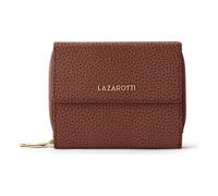 Lazarotti Portafoglio Bologna in pelle con chiusura a zip, 12 cm marrone