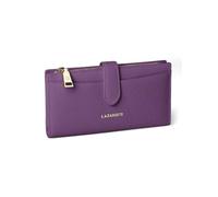 Lazarotti Bologna Leather Portafoglio Vera Pelle 20 cm viola