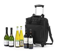 Lazenne Borsa Porta Vino da Viaggio - Portabottiglie da 6 Bottiglie - Borsa per il Trasporto del Vino per Professionisti e Appassionati. Trolley 3 in 1 con Borsa Termica Isolata e Divisori Removibili