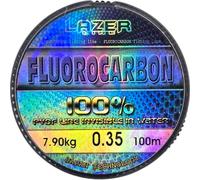 LAZER LINE Filo da Pesca Trasparente Fluorocarbon 100m DIA 0,35mm Test 7,9kg - Lenza da Pesca Trota Lago Carpa Luccio - Lenze Spinning per Aqua Dolce e Salata - Method Feeder Kit - Fishing Accessories