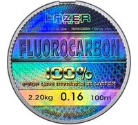 LAZER LINE Filo da Pesca Trasparente Fluorocarbon 100m DIA0,16mm Test2,2kg | Lenza da Pesca Trota Lago Carpa Luccio - Lenze Spinning per Aqua Dolce e Salata - Method Feeder Kit - Fishing Accessories