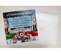 LAZIO FINALE TIM CUP 26 MAGGIO 2013 DECENNALE 2023 FOLDER CORNICE LIMITED ED