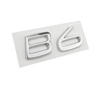 LAZIRO 3D ABS B5 B6 Tronco Posteriore della Decalcomania Targhetta Emblema Logo Adesivo Auto Fit for Volvo C30 V40 V60 S40 S60 XC60 XC90 XC40 S80 S90 S80L S60L (Color : B6 Chrome Silver)