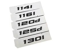 LAZIRO 3D ABS Nero Bagagliaio di Un'auto Sticker 114i 116i 118i 120i 123i 125i 130i 116d 118d 120d 125d 130d Emblema Logo Fit for BMW E87 F20 E81 E82 (Color : Glossy Black, Size : 120d)