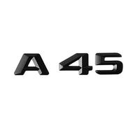 LAZIRO 3D ABS Nero Lucido Adesivo Auto Posteriore Tronco Distintivo della Decalcomania A 45 4MATIC Emblem Logo Fit for Mercedes A45 AMG W177 W176 Accessori (Color : A45)