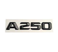 LAZIRO ABS Nero 3D Lettere for Auto Posteriore Tronco Distintivo Sticker Emblema Logo Fit for Mercedes Benz A45 A160 A180 A200 A260 W176 W177 Accessori (Color : Glossy Black, Size : A250)