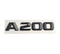 LAZIRO ABS Nero 3D Lettere for Auto Posteriore Tronco Distintivo Sticker Emblema Logo Fit for Mercedes Benz A45 A160 A180 A200 A260 W176 W177 Accessori (Color : Glossy Black, Size : A200)