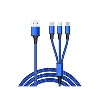 LAZIRO Accendino for Sigarette for Auto 4 porti QC3.0 + 2.4A + 3.1A USB Caricabatteria da Auto Universale. USB Adattatore Veloce for Cavo di prolunga 5.6FT for Mpv. (Color : 3 in 1 Cable)