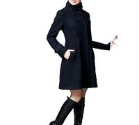 LAZIRO Donne Autunno E Inverno Solido Colorato Giacca Nel Lungo Con Cappuccio Doppio Petto Pendolare Casual Cape Trench Coat Donne Cappotto
