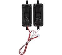 Lazmin Altoparlante TV, 2 Pezzi 4 Ohm 5W, Suono Forte e Chiaro, ABS Nero, 70x30x16mm, 94g, 5W, 4 Ohm, 450Hz-20KHz, Nero, 2x Altoparlante