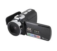 Lazmin112 4K Videocamera, 64Mp Hd Videocamera, Schermo Rotante, Registratore Video Digitale, Luce di Riempimento Led, Apertura F2.7, Obiettivo 2,95mm, Macro Automatico e Manuale