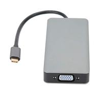 Lazmin112 Adattatore da Tipo C a HDMI, Convertitore VGA Adattatore Hub USB in Lega di Alluminio, Plug And Play, Utilizzato per TV, Monitor, Proiettore