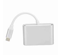 Lazmin112 Adattatore da USB a VGA, Convertitore 4K per Interfaccia Multimediale da Tipo C a Definizione più Alta, Plug And Play, Adatto per Ufficio, Conferenze, Intrattenimento per L'home