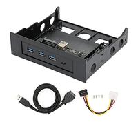 Lazmin112 Adattatore per Pannello Frontale USB per PC da 5,25, Tipo C USB3.0 Docking Station per Computer Dock di Espansione per velocità di Trasmissione Veloce Plug And Play