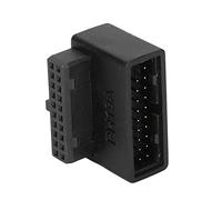 Lazmin112 Adattatore USB 3.0 DA 90 Gradi per Scheda Madre, Scheda Di Circuito MultiStrato, Installazione Semplice, Adattatore Di Alimentazione 19/20 PIN CON USB 3.0, Risoluziere Dei (FORMAZIONE