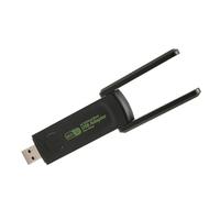 Lazmin112 Adattatore WiFi USB Wireless per PC 1300 Mbps Dual Banda 2,4G/5G, 802.11ac con Antenna Doppia, Trasmissione Ad Alta velocità USB 3.0, Design Dissipatore di Calore, per