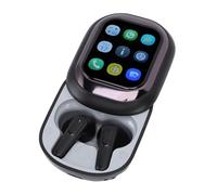 Lazmin112 Ai Auricolari con Traduzione Tempo Reale, 133 Lingue, Cuffie con Traduzione 3 In 1, per Ios/Android, Custodia Di Ricarica Da 300 Mah, per Viaggi, Affari e Studio (BLACK)