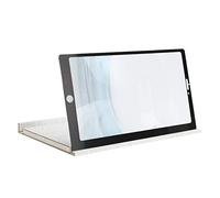Lazmin112 Amplificatore dello Schermo del Telefono, Video Ingrananditore Porttile da 12 Pollici per Telefono Cellulare, Protezione per gli Occhi, Utilizzato per Film, Video (WHITE)