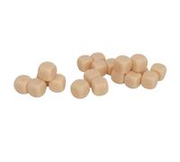 Lazmin112, Angoli Arrotondati Cubi Cubi di Plastica Durevole Dal 20 Percento per la Festa (Beige)