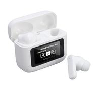 Lazmin112 Auricolari per Traduzione AI, 144 Lingue in Tempo Reale Auricolari per Traduttore Bluetooth 5.4 con Controllo Smart Touch e ANC, per L'apprendimento delle Lingue Nei Viaggi (WHITE)