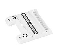 Lazmin112 Base di Raffreddament per Console di Gioco, Base Ventola Multifunzieone Dc 5v/3a con Rack di Archiviazione del Disco, 2 Ventole di Raffreddamento Ad Alta velocithà Integrare